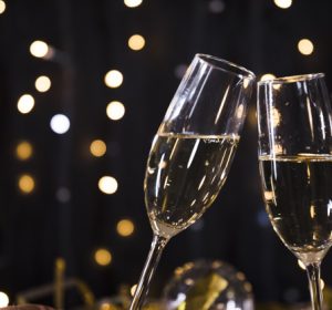 Champagne set-up in the room upon arrival