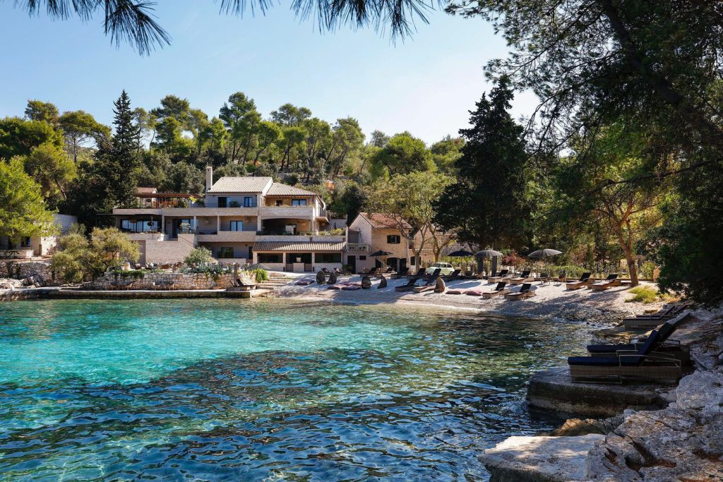 Littlegreenbay Hotel látképe, Hvar-sziget
