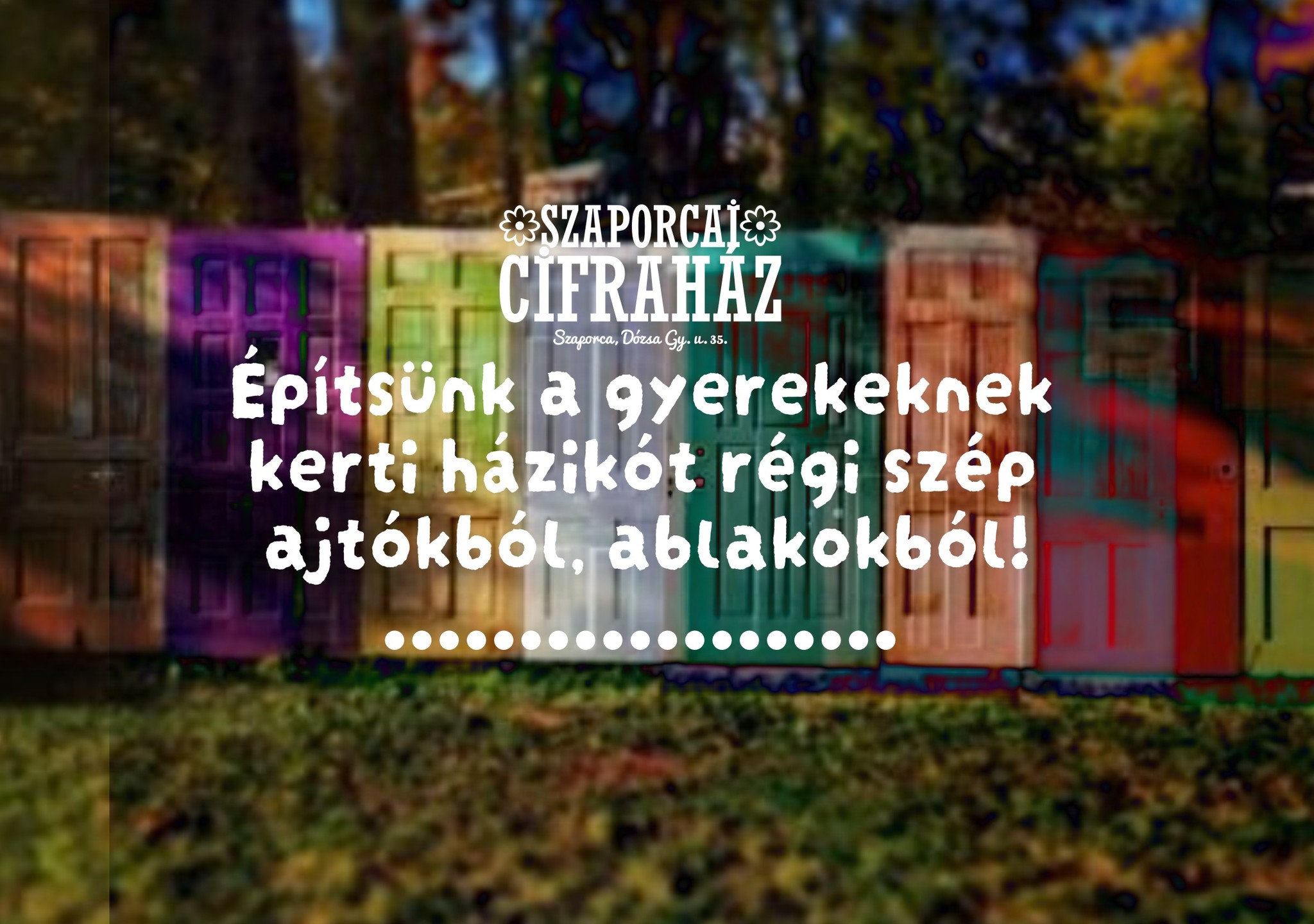 Közösségi pavilon építés a Cifraházban, Szaporcán, az Ormánságban!