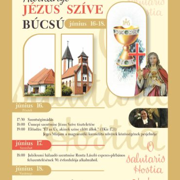 Jézus Szíve Búcsú Harkány 2023 - plakát