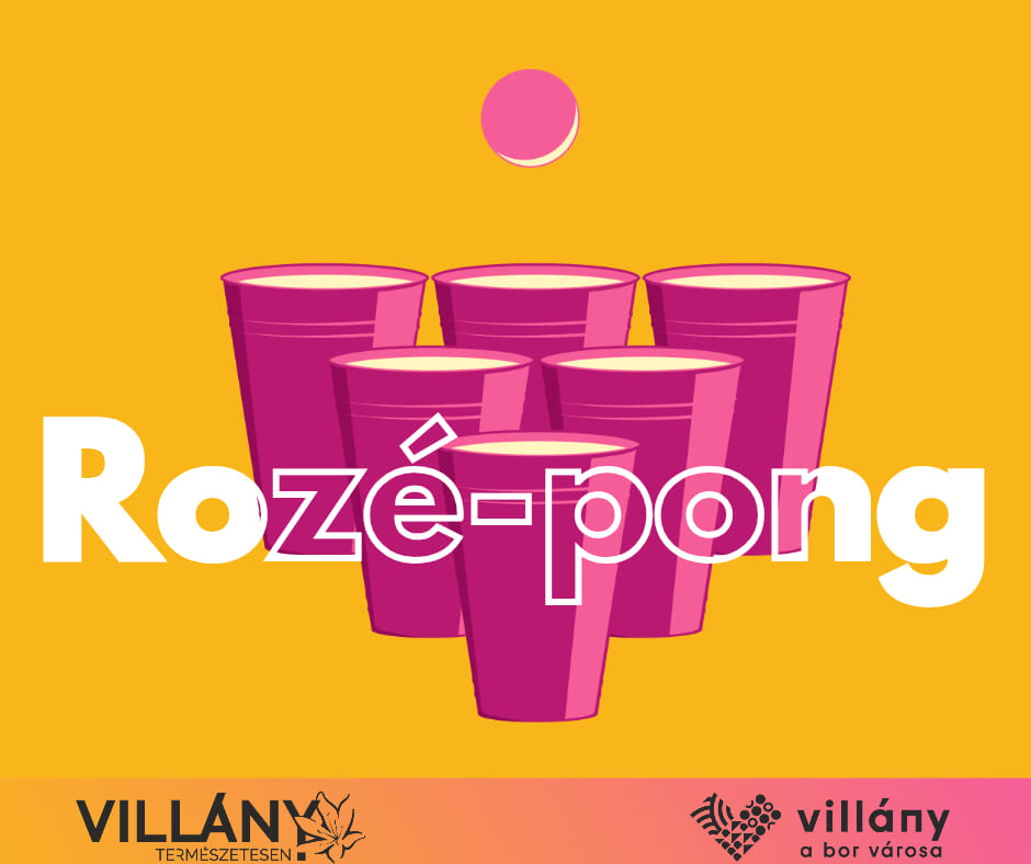 Rozé-pong Villányban - plakát