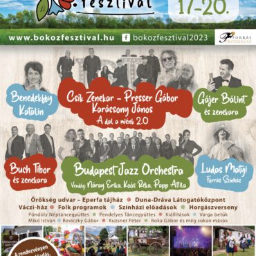 Bőköz Fesztivál - Kémes, Szaporca, Tésenfa - plakát 2023
