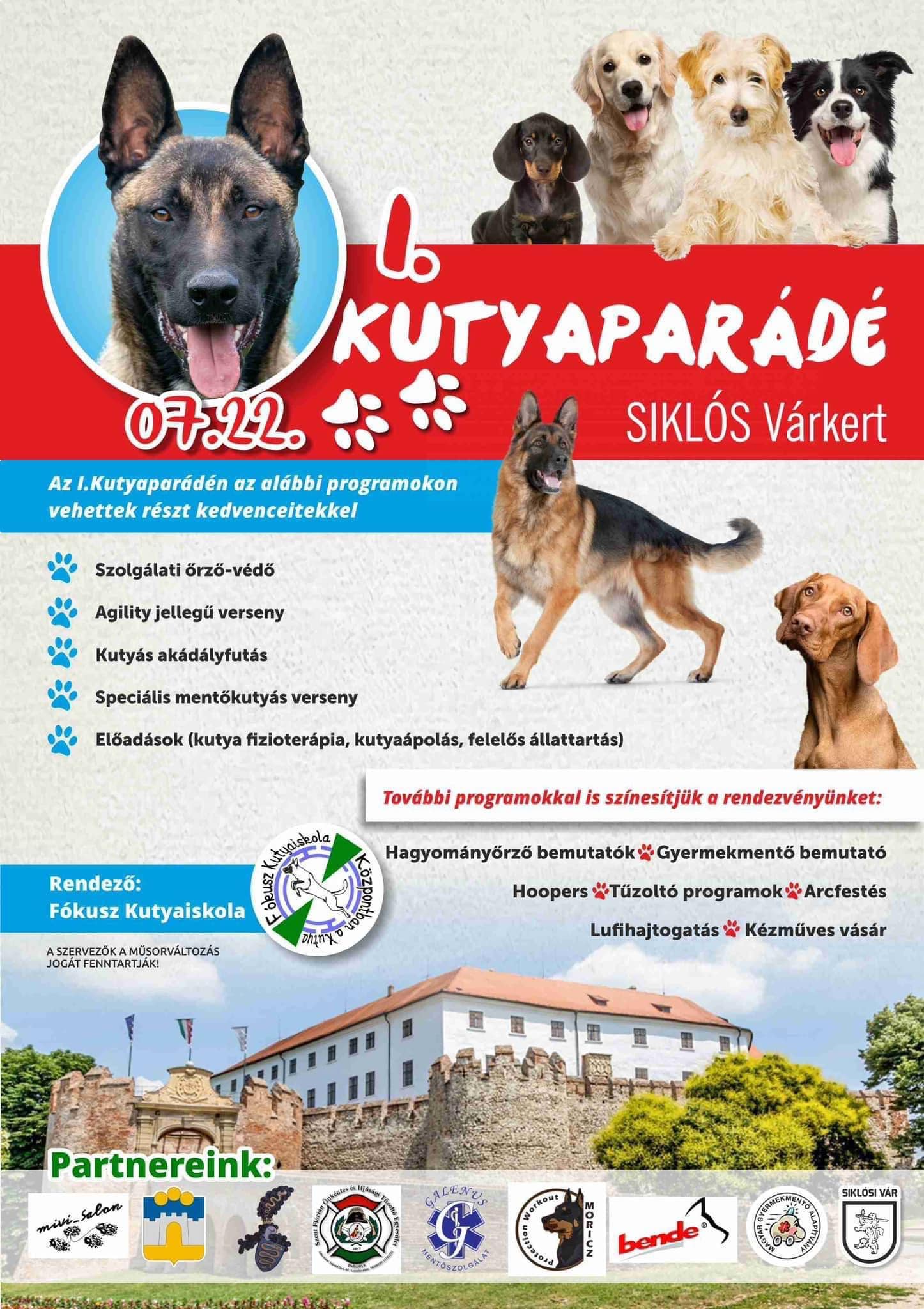 Kutyaparádé 2023, Siklósi Várkert, plakát