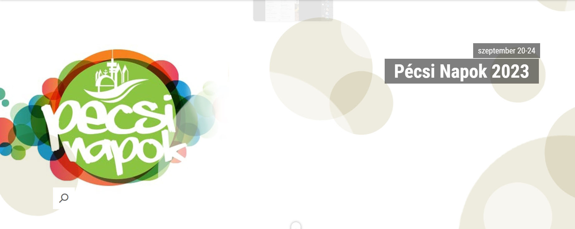Pécsi Napok 2023 - plakát
