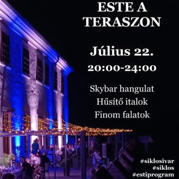 Skybar hangulat a Siklósi Vár kévézójában - plakát