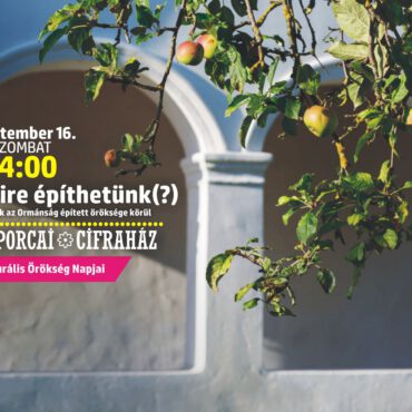 Szaporcai Cifraház - Amire Építhetünk vitafórum plakát