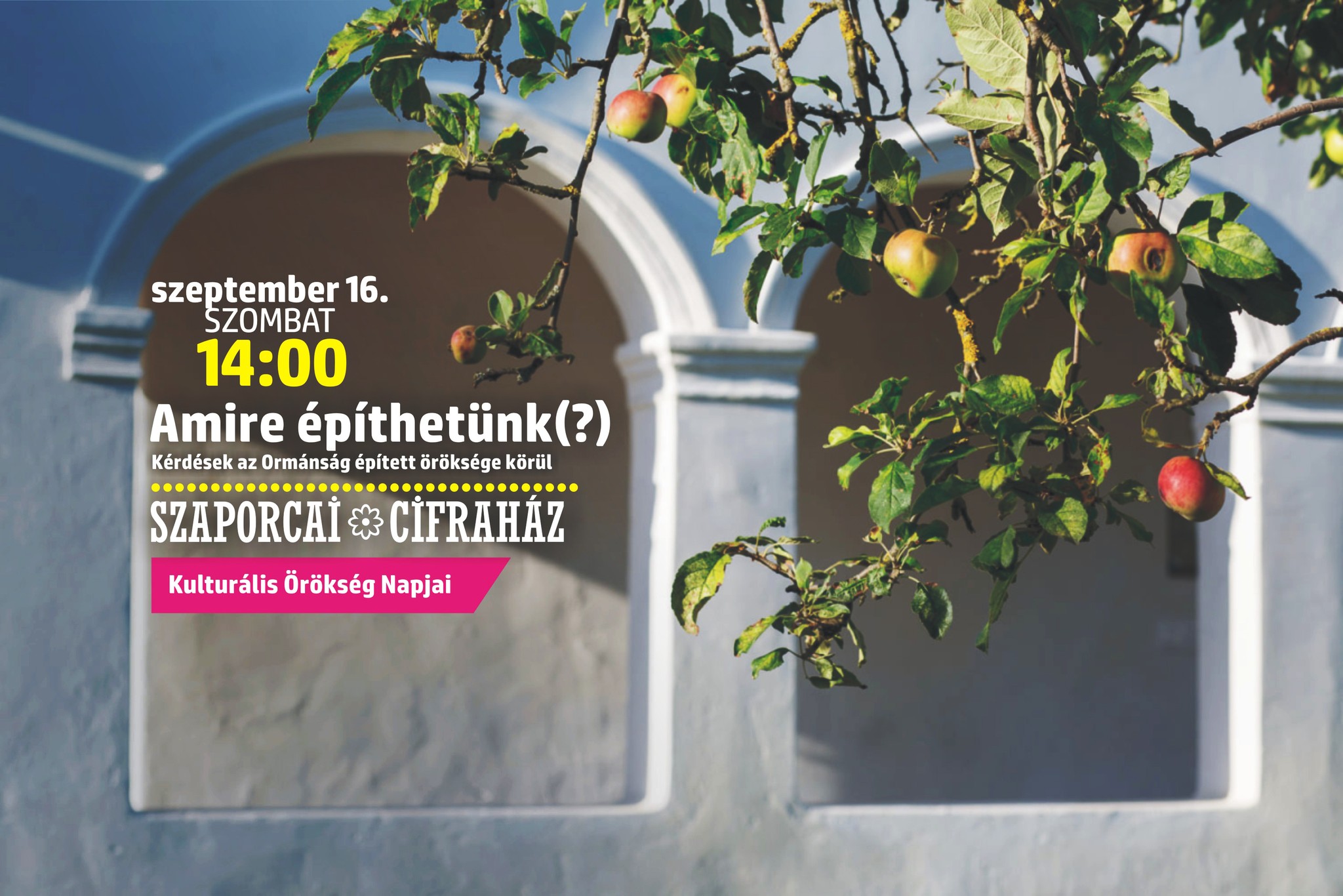 Szaporcai Cifraház - Amire Építhetünk vitafórum plakát