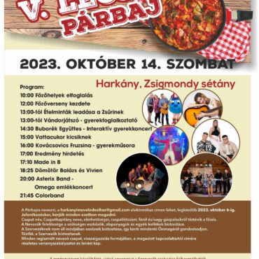 Lecsó párbaj Harkány 2023 - plakát