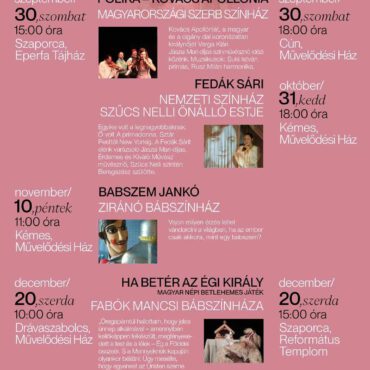 2023 ősz, tél - programlehetőségek az Ormánságban - plakát