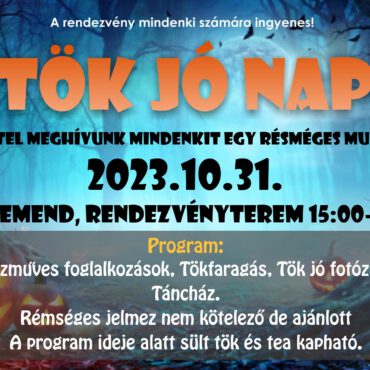 Halloween party Beremenden 2023 - plakát