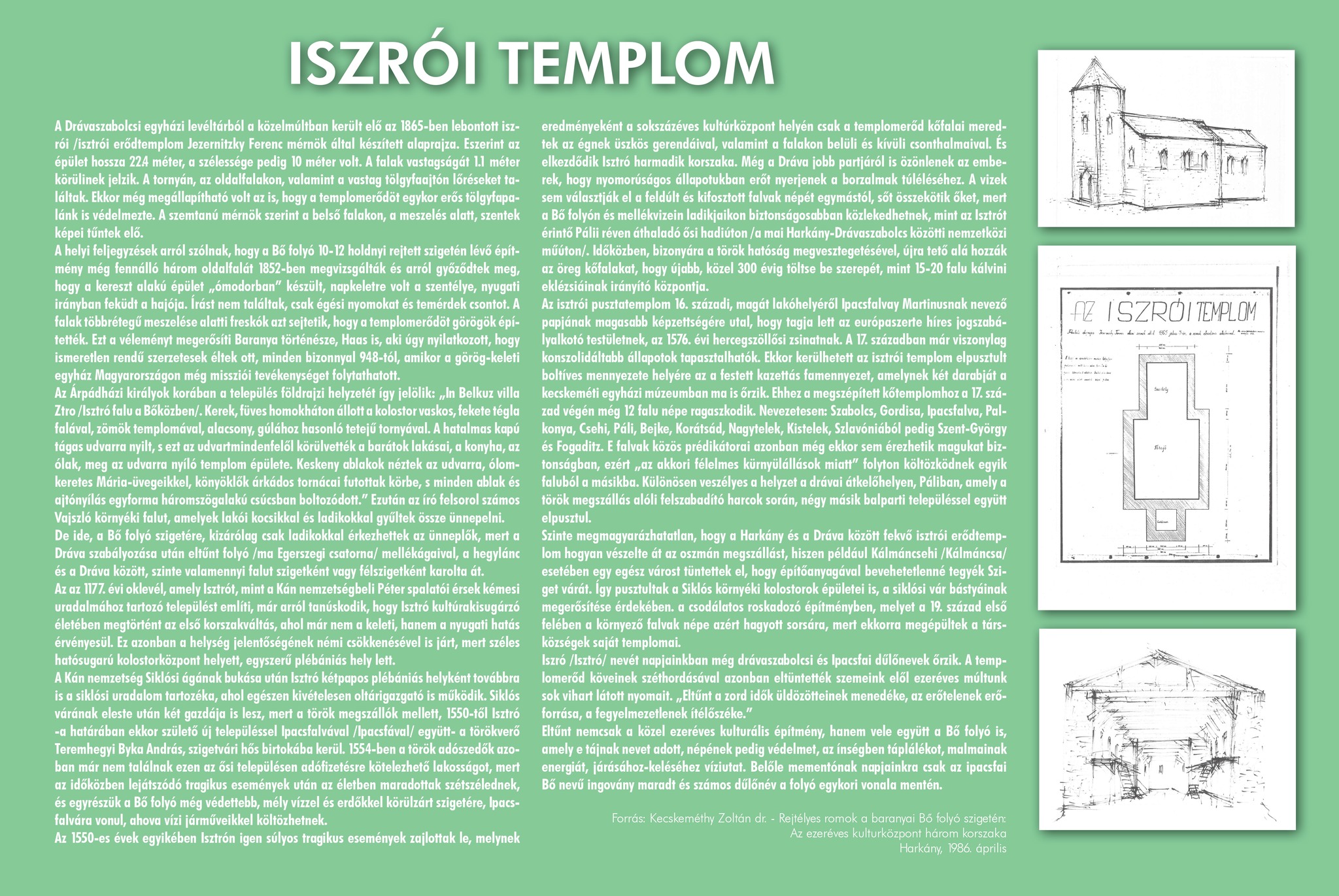 Az Iszrói Templom ismertetője