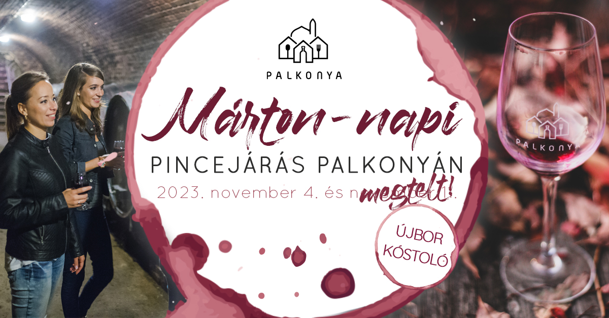 Márton-napi bortúra újborral Palkonyán - 2023 - plakát