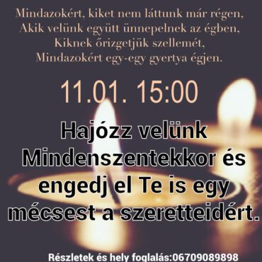 Mindenszentek és Drávai Sétahajózás - 2023 - plakát