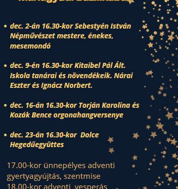 Advent Máriagyűdön 2023 - plakát