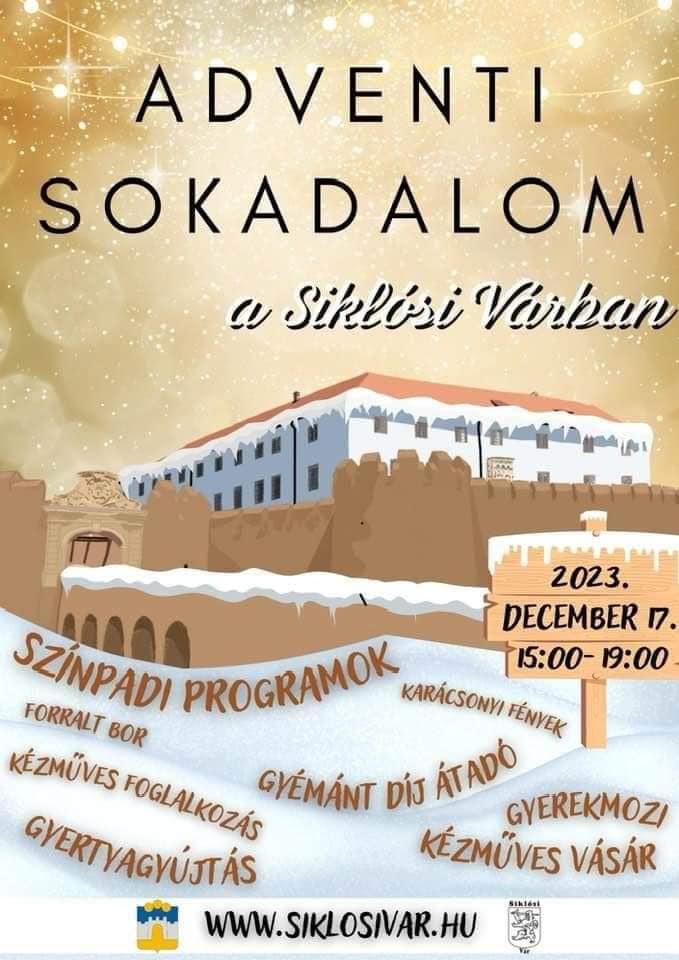 Adventi sokadalom a Siklósi Várban 2023 - plakát