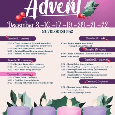Advent Harkányban 2023 - plakát