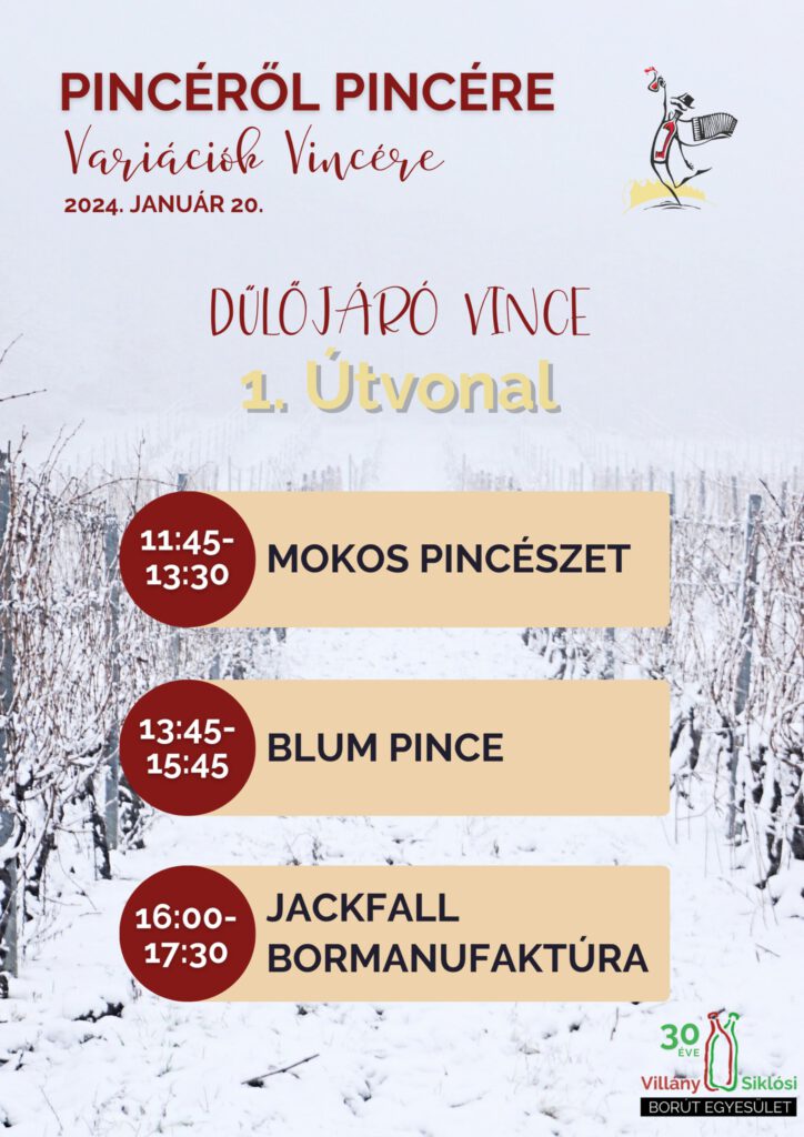 Pincéről Pincére - Variációk Vincére - plakát - 2024