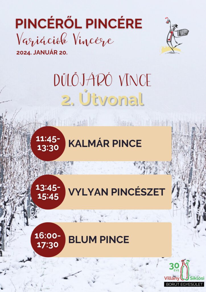 Pincéről Pincére - Variációk Vincére - plakát - 2024