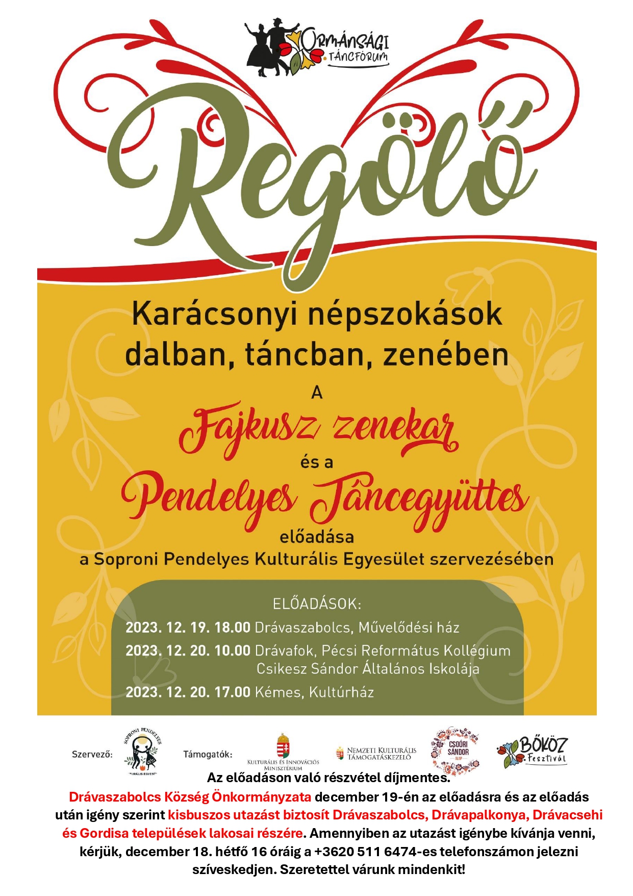 Regölő 2023 - plakát