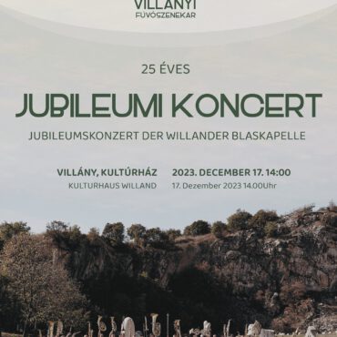 Villányi Fúvószenekar koncert 2023 - plakát
