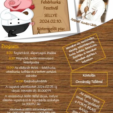 Fehérhurka verseny az Ormánságban, Sellyén, 2024.02.10. - plakát