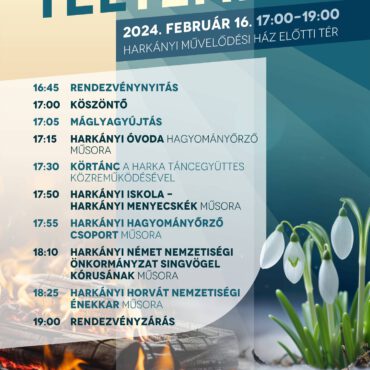 Téltemető Harkányban 2024.02.16. - plakát