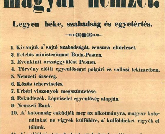 Március 15. és a 12 pont