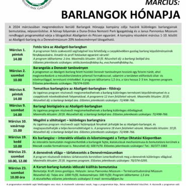 Barlangok hónapja 2024 - Pécs, Abaliget