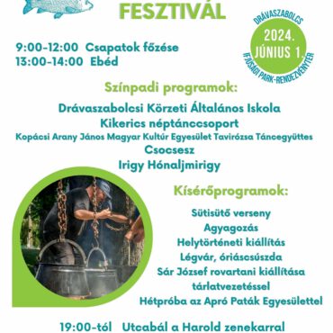 Halászléfőző Fesztivál és Irigy Hónaljmirigy koncert Drávaszolcson, az Ormánságban - 2024 - plakát