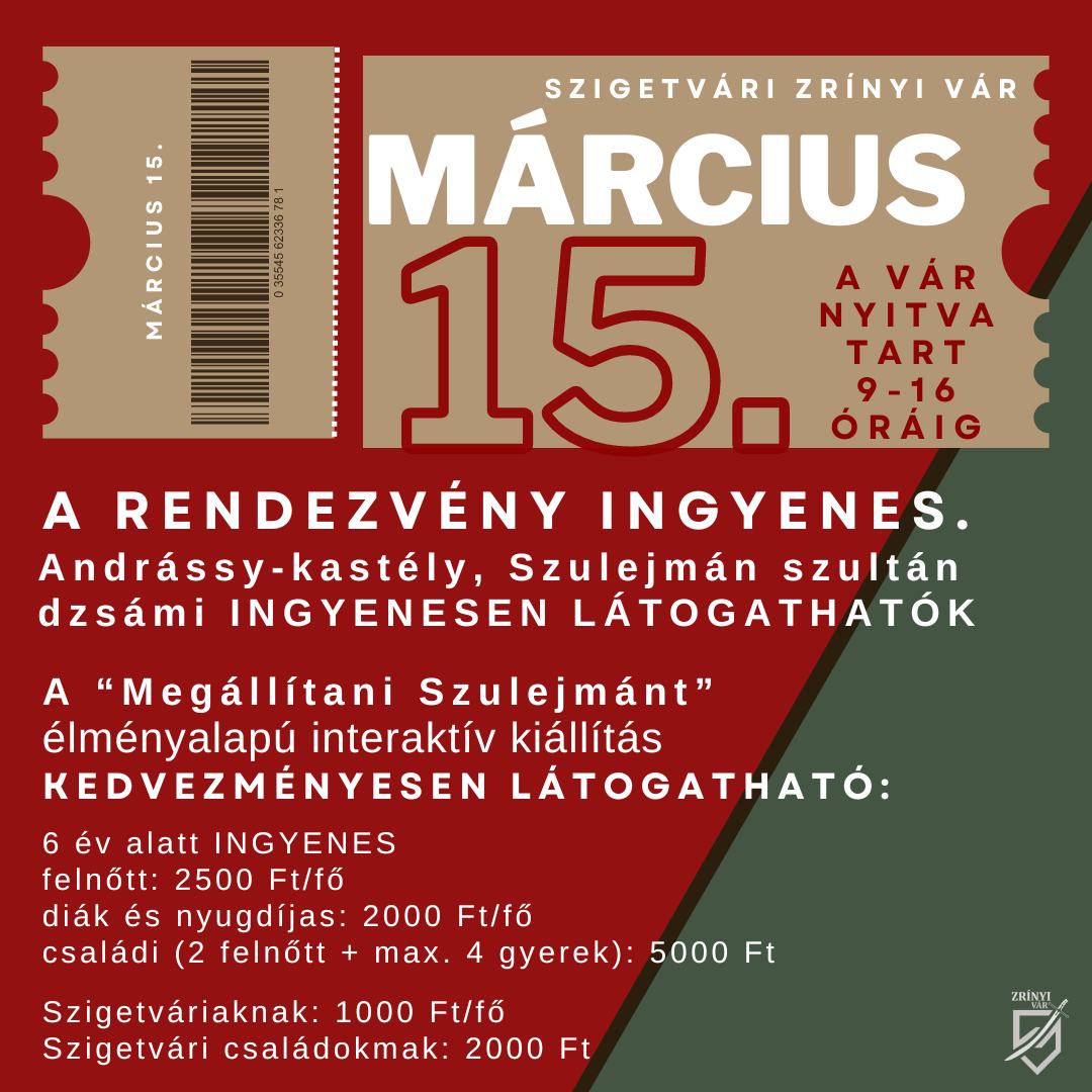 Szigetvár, Zrínyi Vár, 2024. március 15.