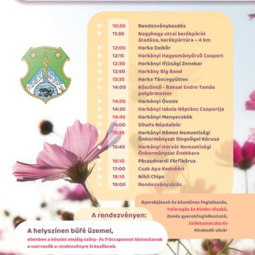Tavaszköszöntő Harkányban, programfüzet