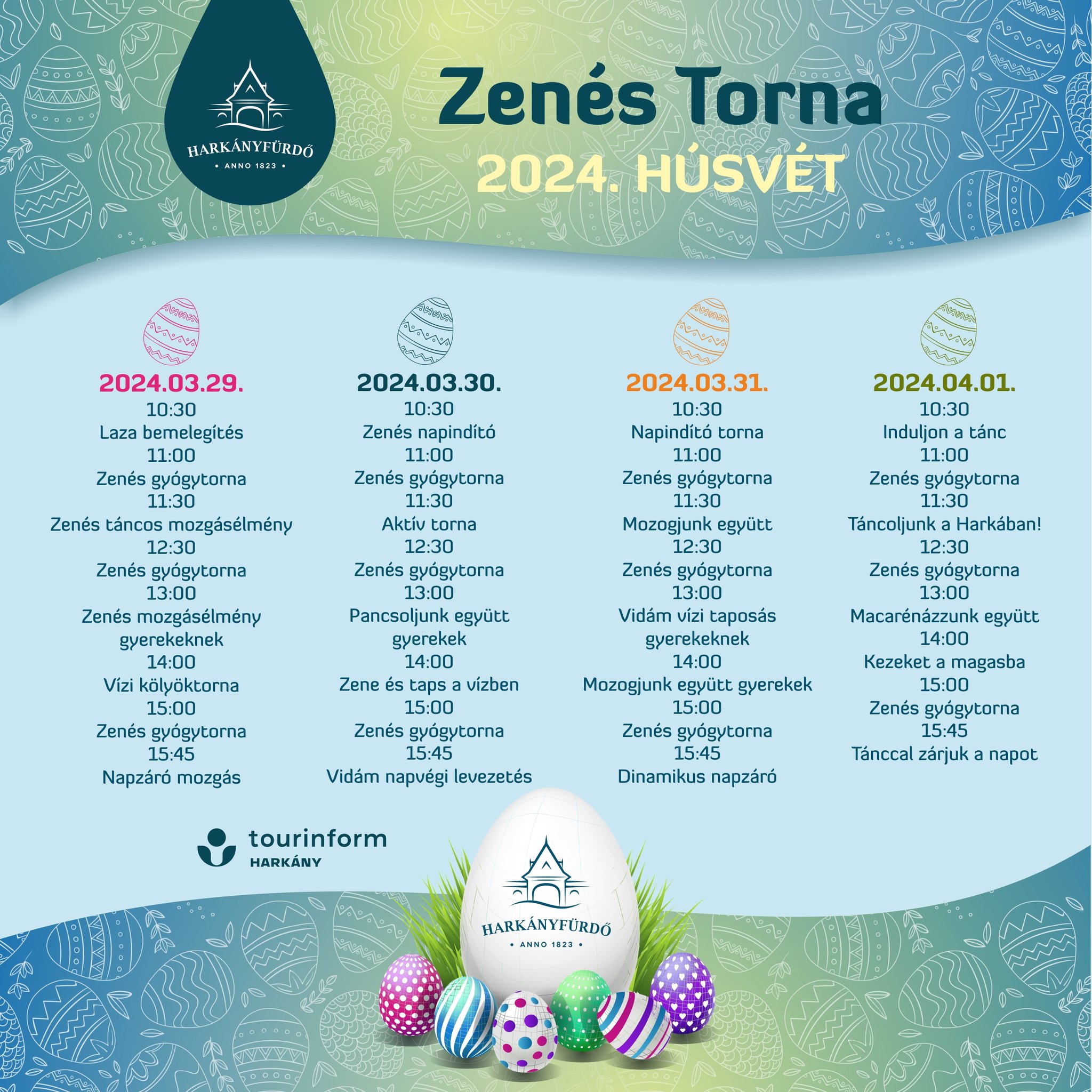 Zenés torna Harkányban, 2024 húsvét, hosszúhétvége