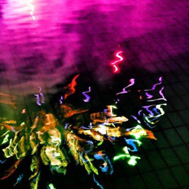 Dj Szecsei a Harkányi Fürdőfesztiválon, éjszakai fürdőzés, 2024.08