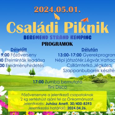Családi piknik Beremenden - 2024.05.01., plakát