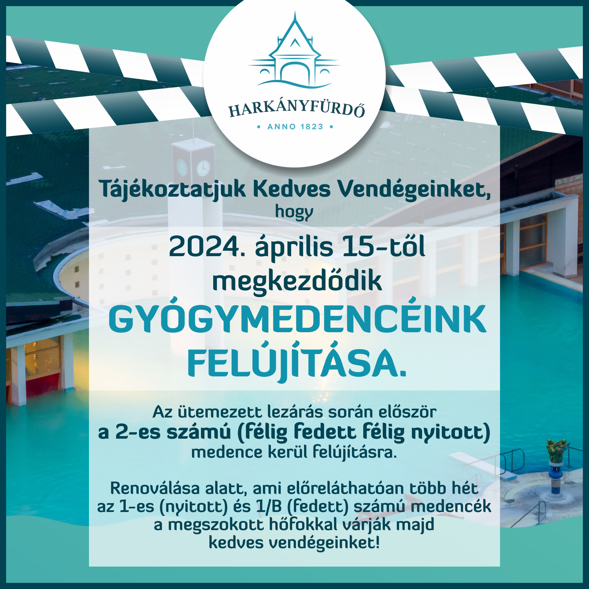 Felújítások a Harkányi Gyógyfürdőben - 2024.04.13.