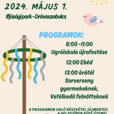 Drávaszabolcs, majális, plakát, 2024