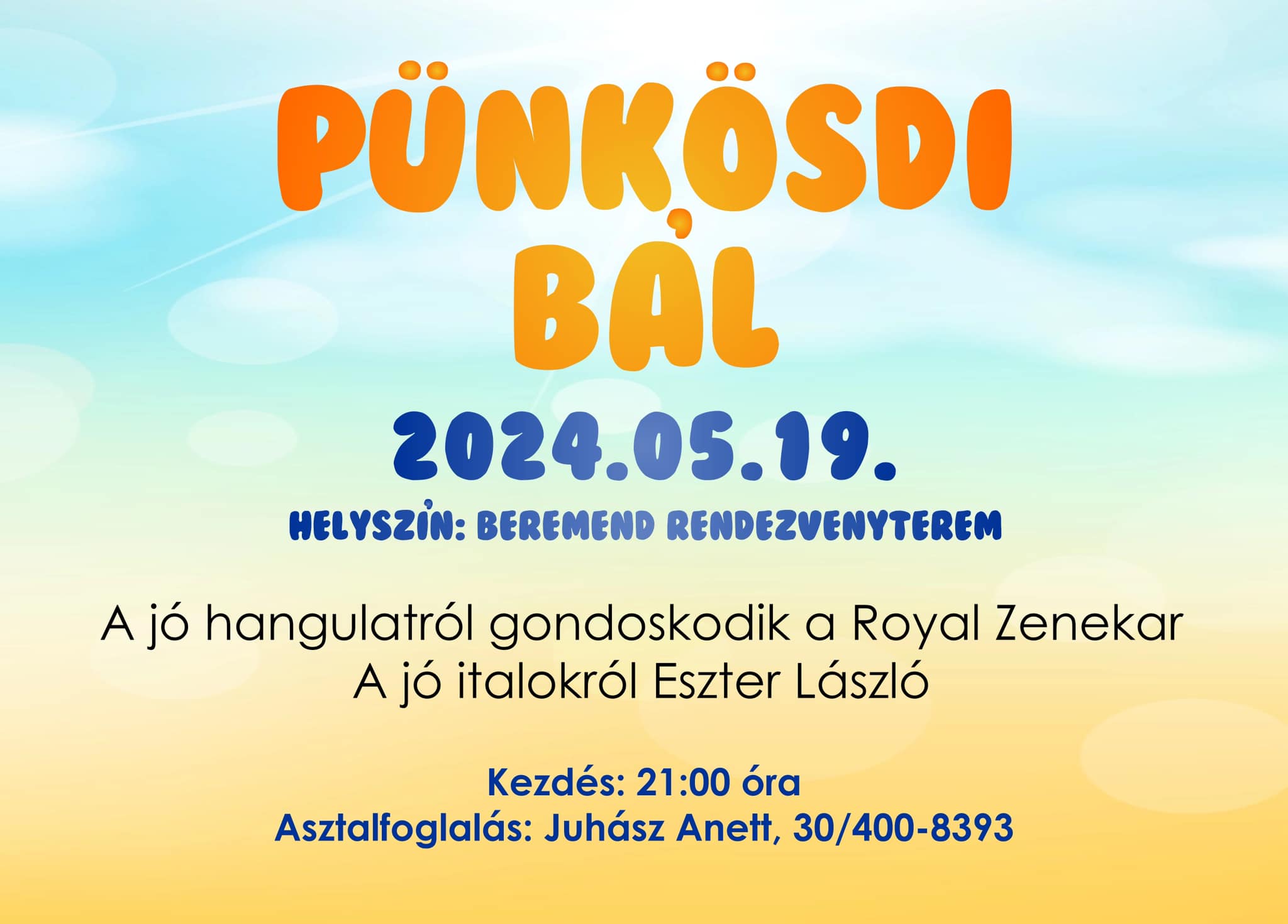 Pünkösdi Bál Beremenden, 2024