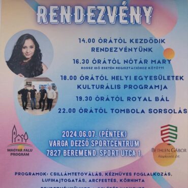 Nyárköszöntő fesztivál Beremenden 2024