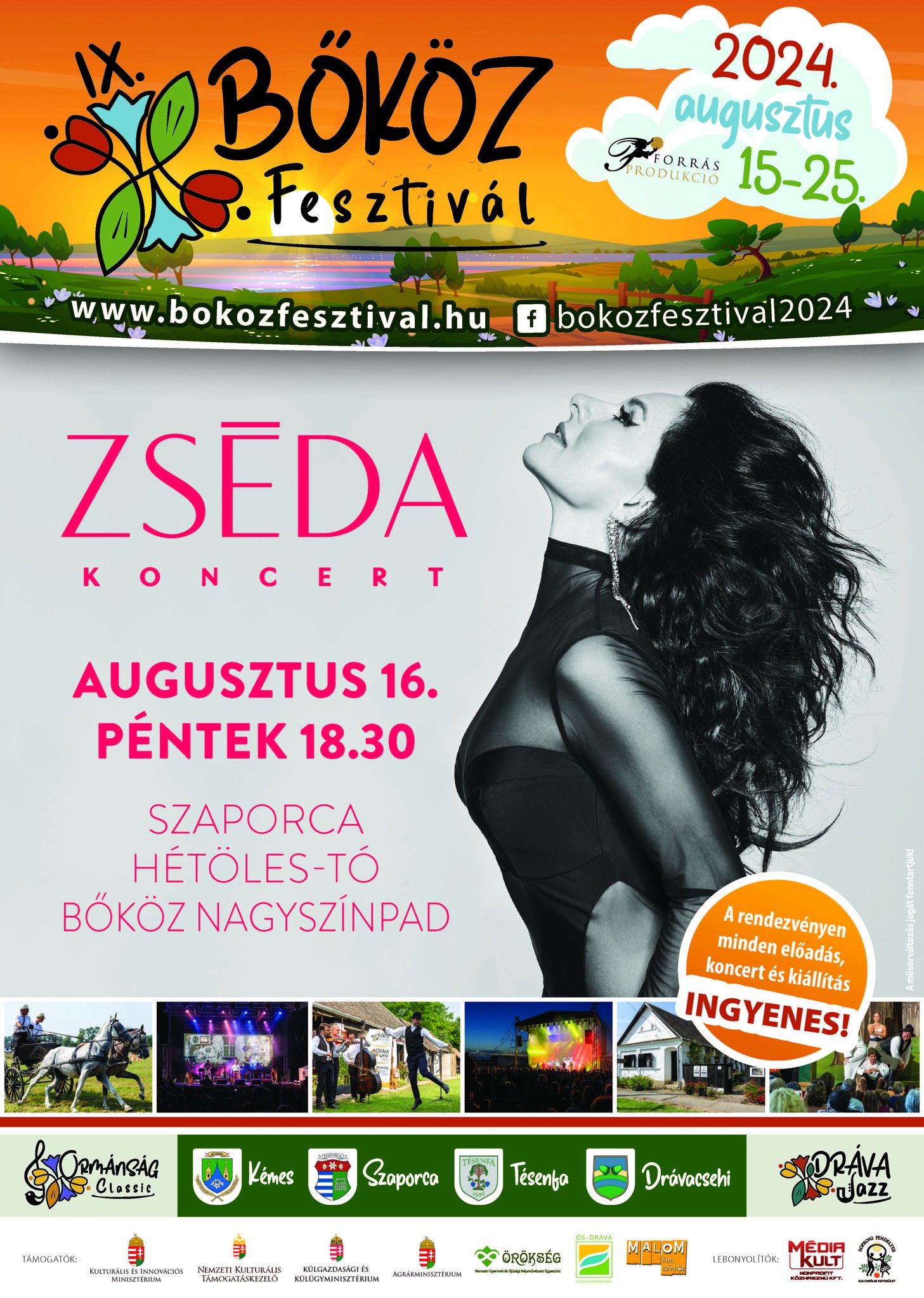 Zséda koncert a Bőköz fesztiválon, 2024