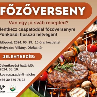 Főzőverseny Villányban a Diófás téren, sváb receptekkel, 2024.05.19.