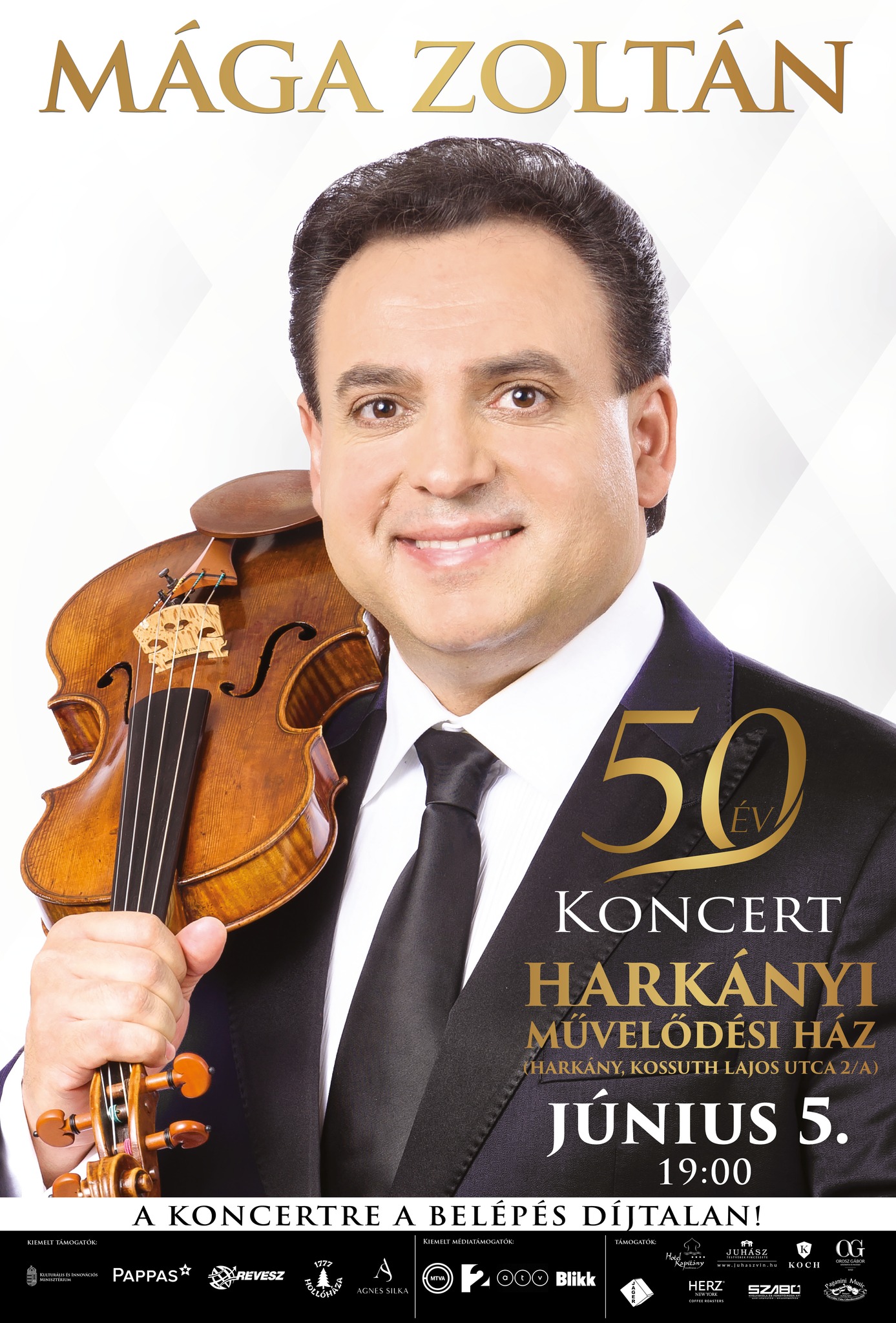 Mága Zoltán koncert Harkány Művelődési Házában, 2024.06.05