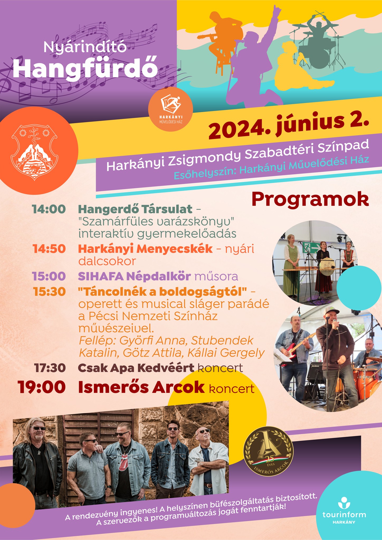 Nyárindító Hangfürdő Harkányban 2024.06.02-án, Ismerős Arcok koncerttel