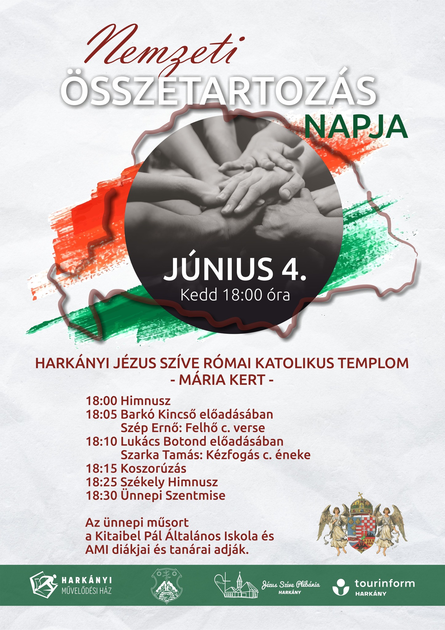 Nemzeti Összetartozás Napja Harkány, 2024, Jézus Szíve Plébánia