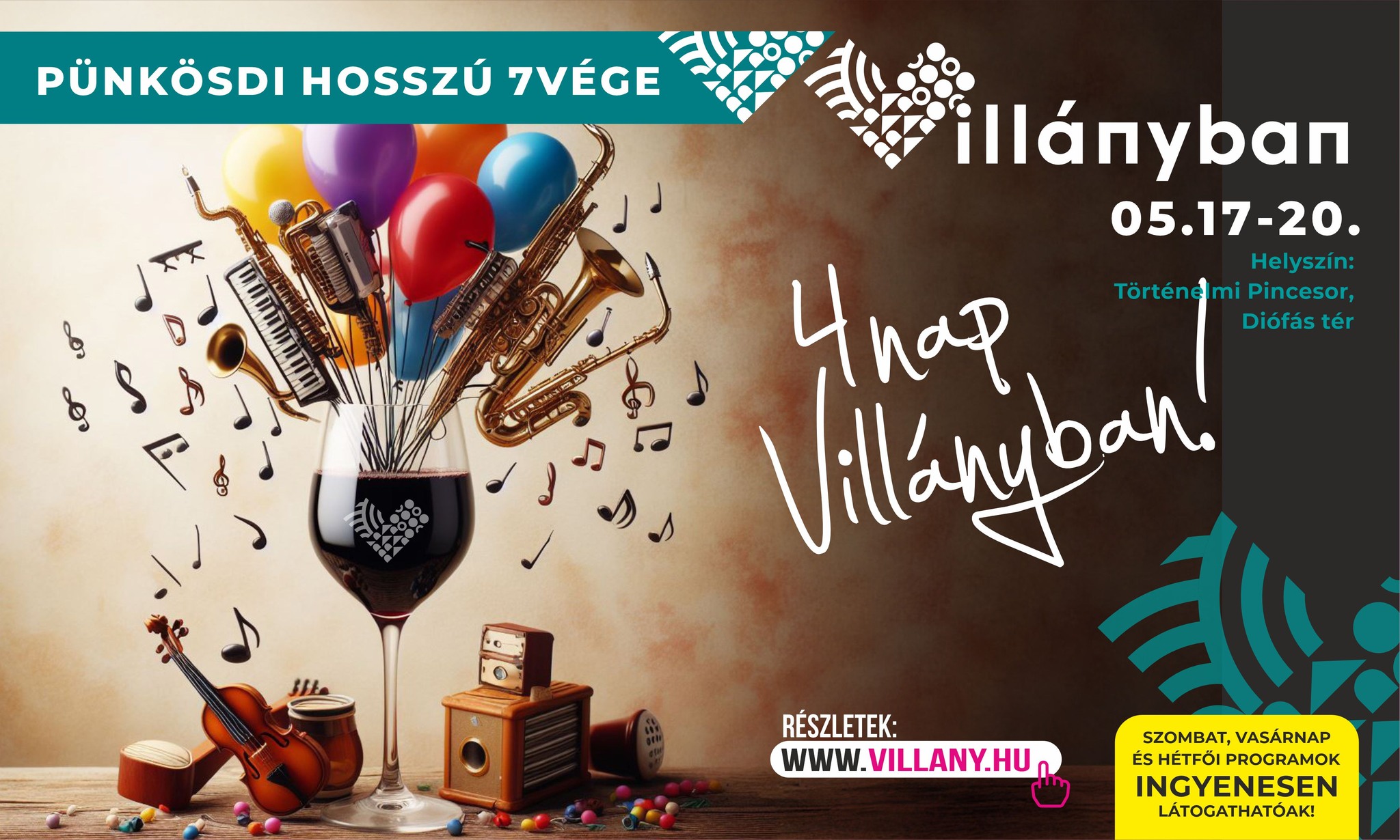 Pünkösd Villányban a hosszúhétvégén, kulturális, gasztro és hagyományőrző programokkal, 2024.05.17. - 20.