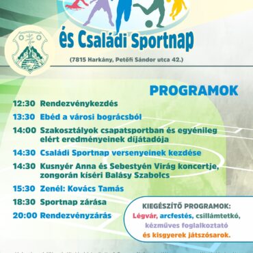 Sportcsarnok átadó és családi sportnap Harkányban, 2024.06.08.