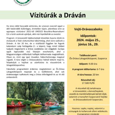Vízitúra a Dráván, 2024 nyár