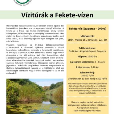 Vízitúrák a Fekete-vízen, 2024 nyár