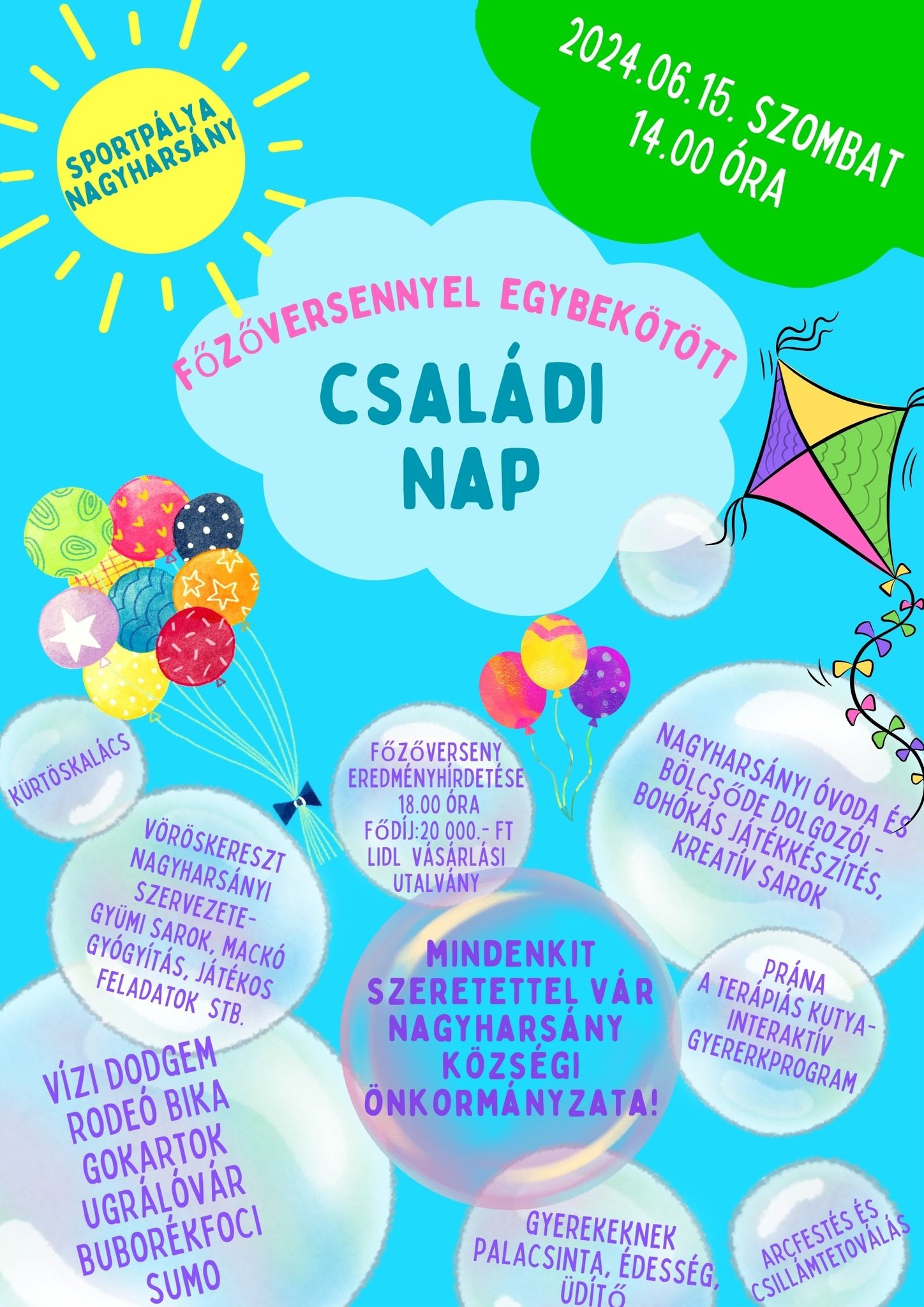 Főzőverseny és családi nap Nagyharsányban, 2024.06.15.