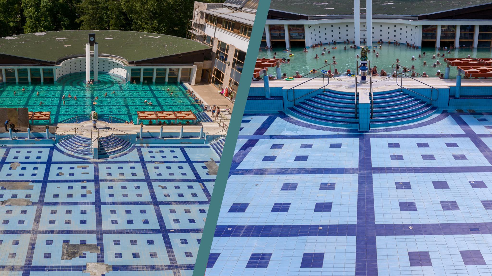 Harkány, Gyógyfürdő felújítás 1.sz medence