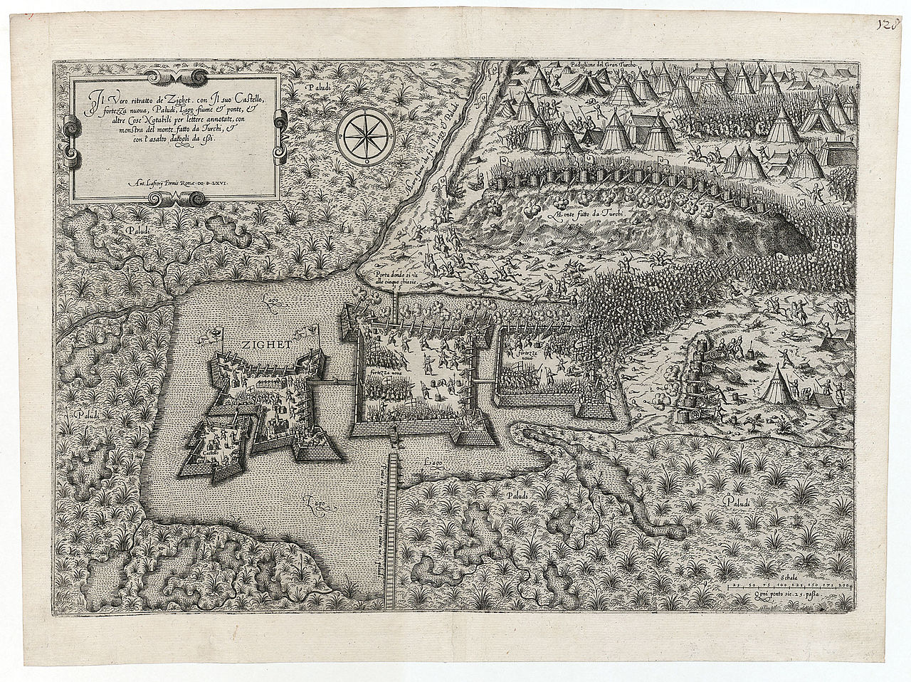 Szigatvár térképe 1566-ból